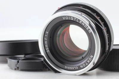 con capó [como nuevo] Voigtlander NOKTON clásico 35 mm F/1,4 VM MC de JAPÓN - Imagen 1 de 4