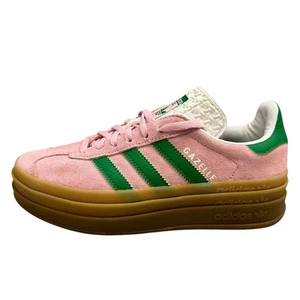 Adidas Gazelle Negrita Rosa Pastel/Verde Entrenadores Talla UK 3.5/EU 36 - Imagen 1 de 12