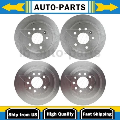 Rotor de freno de disco delantero trasero 4x para 1999 2000 2001 2002 2003 Saab 9-3 2,0 L Foto 1 de 4