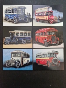 Isle Of Man 1999 Manx Buses All Aboard Mint Stamp Card Set No.20 6 Postcards - Picture 1 of 2