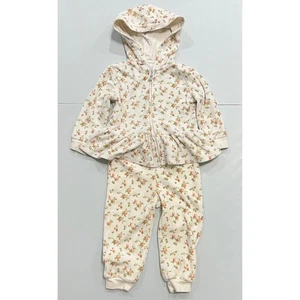 Ensemble jogger Ralph Lauren fille 18 m velours floral coquette salon cottagecore - Photo 1/13