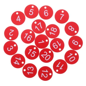  20 Pcs Number Card Bee Hive Sign Office Marker Labels Hexagon Tags - Zdjęcie 1 z 12