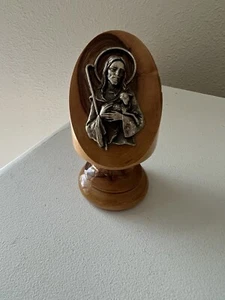 Holy Land Bible Church Olive Wood Church Christian |  Desk Statue 4” - Picture 1 of 8
