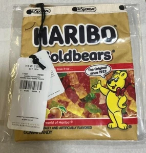 LeSportsac × HARIBO Goldbears Pouch 1130 HARIBO ZIP POUCH HD65 Square JAPAN NEU - Bild 1 von 14