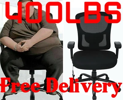 BESTOFFICE 400LBS Heavy duty Big and Tall Office chair Ergonomic mesh desk Lumbar Support