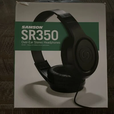 Samson SR350 Over-Ear Stereo Headphones (Black) - Image 1 of 4