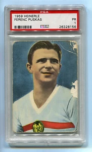 1959 Heinerle Ferenc Puskas PSA 1 Hungary Real Madrid World Cup Soccer Football - Picture 1 of 2