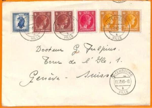 99369 - LUXEMBURGO - Historia Postal - FUNDA a SUIZA 1949 - Imagen 1 de 1