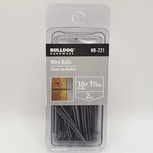 Bulldog Hardware Wire Nails 16 Ga 1 1/2" 2 Oz Pack - Picture 1 of 3