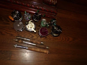Lot Of 9 Vintage Fishing Reels WITH 3 EXTRAS - Picture 1 of 3