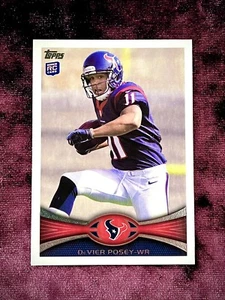Devier Posey ‘12 Topps RC #28 MINT Texans Rookie Jersey Ohio State Marvin Stroud - Bild 1 von 2