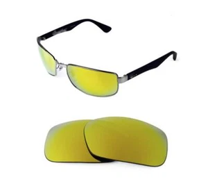 NUEVO REPUESTO POLARIZADO LENTE ORO 24K AJUSTE RAY BAN RB3498 61MM GAFAS DE SOL - Imagen 1 de 6