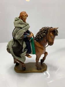 Krippefigur Krippe Figur Holzfigur Weihnachten Hirte Reiter, Höhe 18cm - Bild 1 von 12
