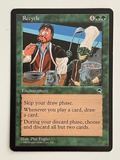 1997 Magic The Gathering - Recycle - Excellent - Tempest