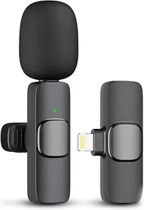 Professional Wireless Lavalier Microphone for iPhone iPad, Video Podcast Vlog - Picture 1 of 7