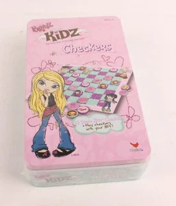 New Sealed Bratz Kidz Checkers In Metal Tin Board And Checkers - Picture 1 of 4