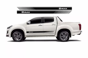 Se adapta a Isuzu D-Max x 2 rayas laterales/calcomanías/pegatina de vinilo, gráficos - Imagen 1 de 2