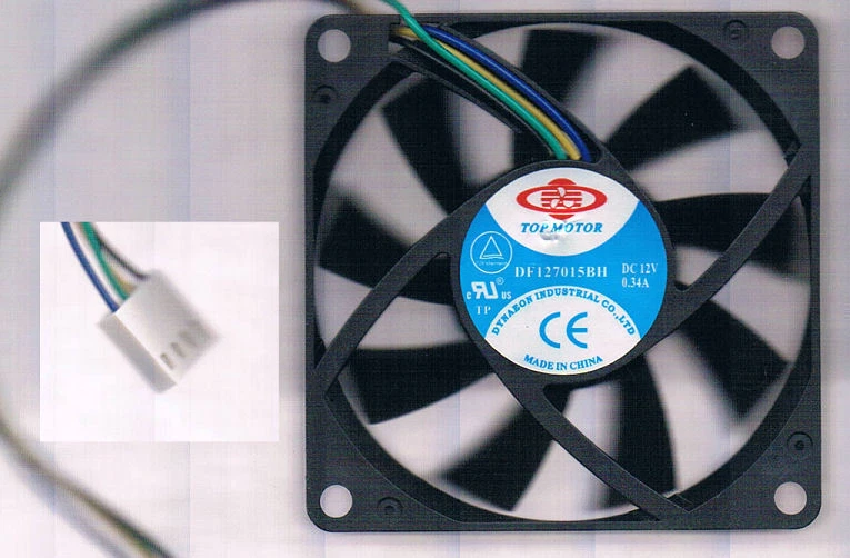 Top Motor DF127015BH-PWMG 70mm x 70mm x 15mm 4Pin PWM Fan - Image 1 of 1