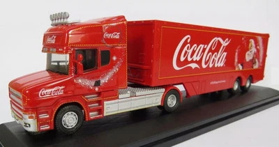 OXFORD DIECAST - SCANIA T CAB 4x2 con rimorchio 2 assi COCA-COLA Noël - 1/76 ... - Immagine 1 di 2