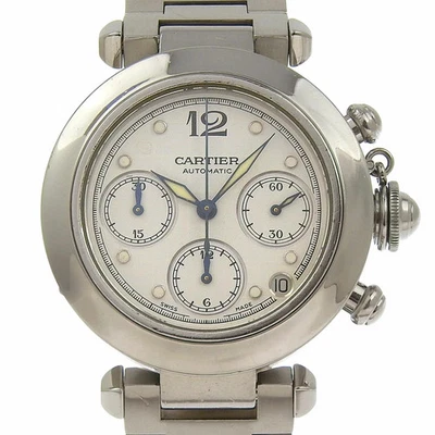 Reloj Cartier Pasha C W31039M7 Estuche Tamaño 43mm x 36mm Hombre Usado #121010 Foto 1 de 4