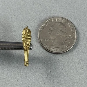 Vintage National Junior Honor Society Torch Emblem Membership Pin Pinback #56360 - Picture 1 of 3