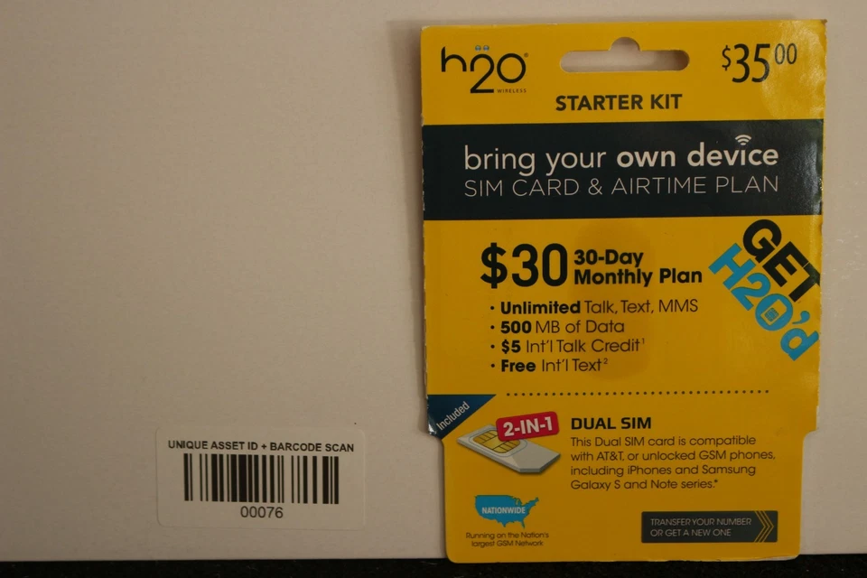 Plan ilimitado H2O $30 + tarjeta SIM + primer mes Foto 1 de 1
