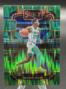 2023-24 Panini Select Brandon Miller #80 Concourse Green Shock Rookie Prizm - Picture 1 of 2