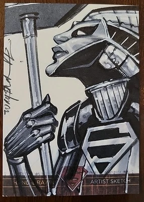 Cryptozoic DC Comics Superman the Legend Sketch Card By Jonathan Wayshak Way$hak - Image 1 of 2
