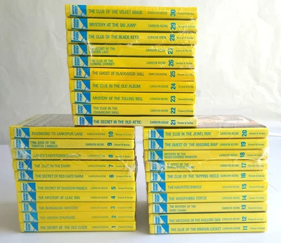 Nancy Drew Complete Set 1–30 Flashlight Hardcover Edition Carolyn Keene Books - Image 1 of 4