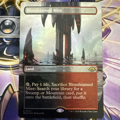 MTG Bloodstained Mud Borderless Foil English Mint Play Ready - Image 1 of 2