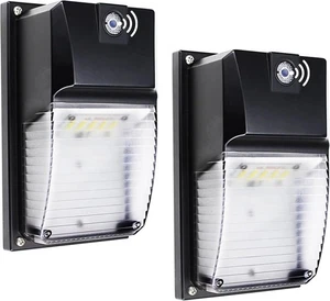 LED Wall Pack Light with Photocell, Dusk to Dawn Outdoor Security Ligh 2 Pack... - Picture 1 of 7