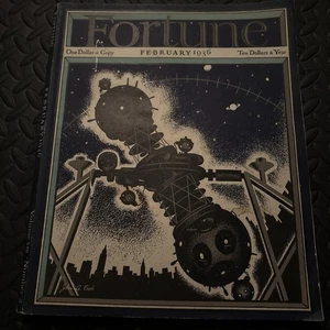 Fortune Magazine: Feb 1936 interstate trucking, GOLD gypsum, Jews in America - Picture 1 of 6
