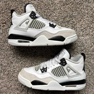 Nike Air Jordan 4 Military Black taglia 4 Youth (taglia 5,5 donna) - Foto 1 di 8