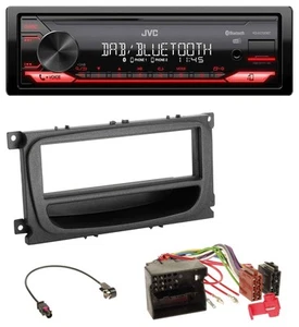 JVC DAB MP3 Bluetooth USB Autoradio für Ford C-Max Focus Galaxy ab 2007 Ablagefa - Bild 1 von 8