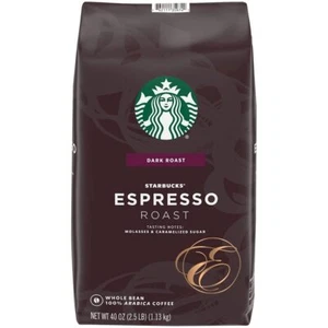 STARBUCKS ESPRESSO ROAST 40 OZ WHOLE BEANS - Picture 1 of 4