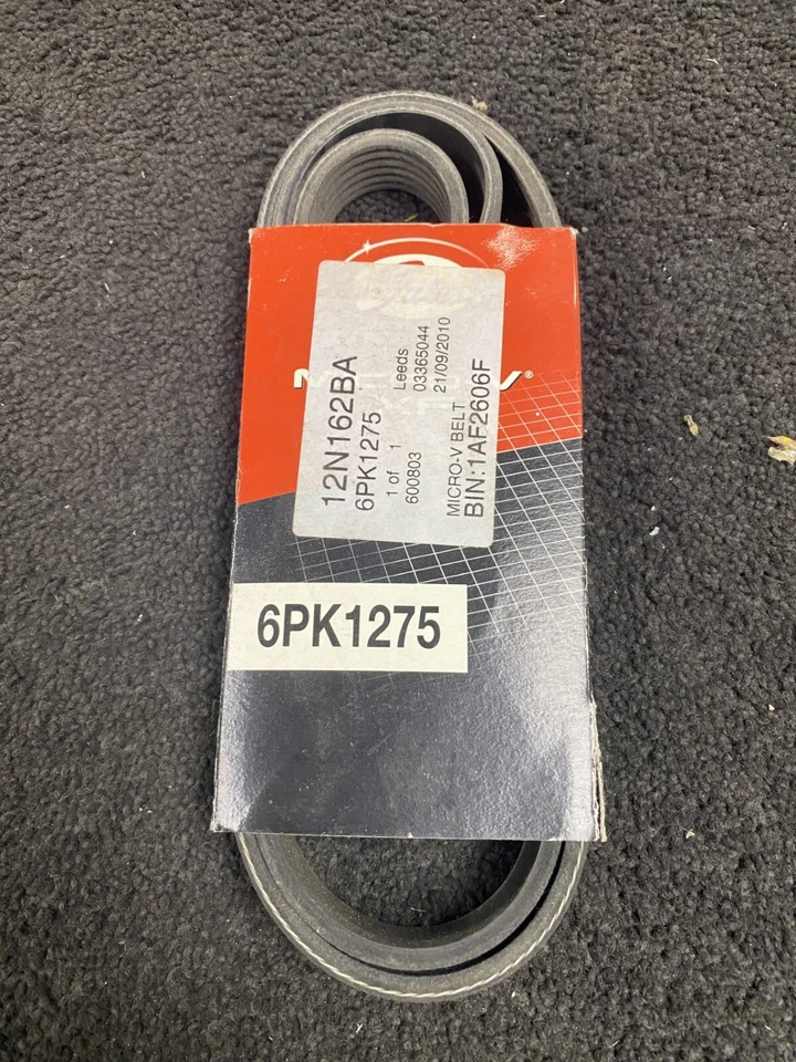 CINTURÓN DE VENTILADOR DE PUERTAS GENUINO SE ADAPTA FIAT BRAVO 1.9 MULTIJET 120 198 6PK1275 - Imagen 1 de 1