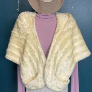 Vintage 1950s/60s El’Randi Orlon-Dynel Faux Fur Stole - Picture 1 of 4