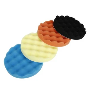 4pcs Polishing/Buffing Sponge Pads Car Polisher Foam Soft Wave Waffle Pad 7 inch - Picture 1 of 7