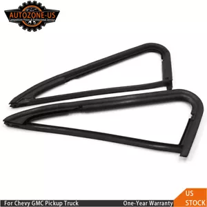 2pcs Front Vent Glass Window Weatherstrip Seals Set For Chevy GMC Pickup Truck - Picture 1 of 7