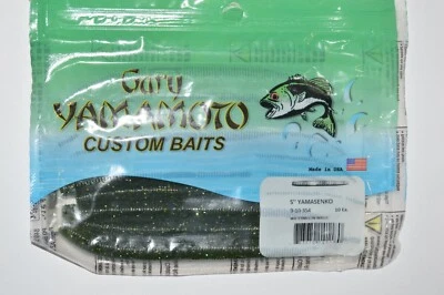 gary yamamoto yamasenko bass senko 5"  9-10-354 watermelon magic - Image 1 of 3