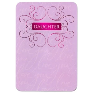 Biglietto Ispirazione SAN VALENTINO PER FIGLIA, Donna Orgogliosa Amore di Hallmark +✉ - Foto 1 di 5