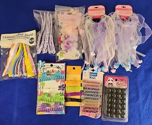 Girls Hair Accessory Lot Of 9 Packs Various Styles And Colors - Picture 1 of 10