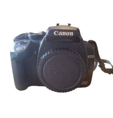 Canon EOS 350D Digital Camera 8MP All Black BODY ONLY - Image 1 of 4