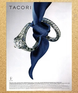 Anello Tacori Platino Fine Jewelry Diamanti - Stampa Rivista Pubblicità Ephemera Art 2011 - Foto 1 di 3