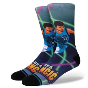 Stance Casual Doncic Fast Break Mid Cushion Crew Height Socks Size Large 9-13 - Picture 1 of 6