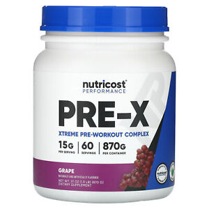 Performance, PRE-X, Xtreme Pre-Workout Complex, Grape, 1.9 lb (870 g)