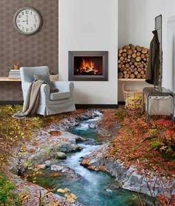 3D Fallen Leaves K2380 Floor WallPaper Murals Wallpaper Mural Print Luna 2024 - Picture 1 of 11