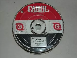 Vintage CAROL Spool Stainless Covered 18/4 Low Voltage Thermostat/Doorbell Wire - Picture 1 of 7