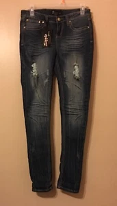 Pantalone vaquero para mujer, elástico, delantero rasgado. - Foto 1 di 7