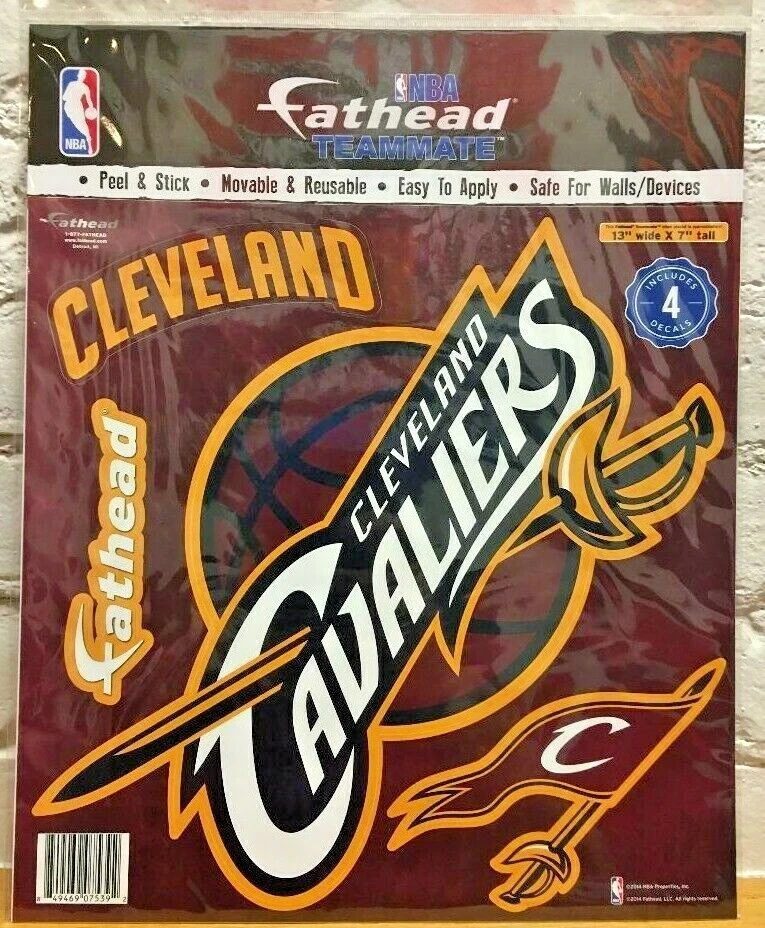 Cleveland Cavaliers NBA Fathead Teammates Peel & Stick Vinyl Decal Corn Hole  - Image 1 of 1